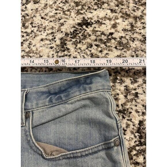 Zanerobe Mens Skinny Fit Jeans 38x32 Light Wash Denim Knee Panel Button Fly Y2K - Picture 4 of 10